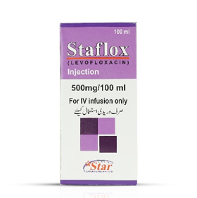 Staflox Injection 500mg - Human Injectables by Star Laboratories